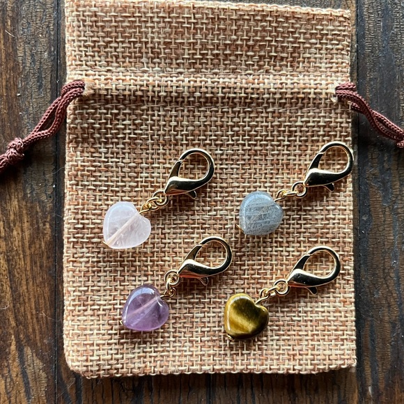 Crystal Pet Charms Amethyst Pet Charm Rose Quartz Pet Charm Cat Collar Charms - Picture 4 of 4